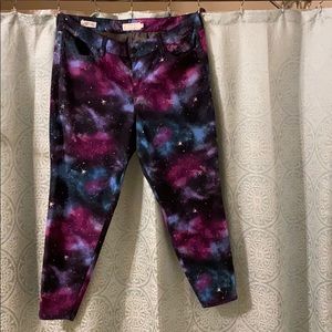 Galaxy print jeans
